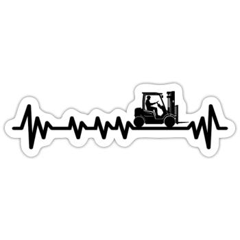 Forklift Driver Warehouse Manager Warehouse Manager Occupations - Sticker size S (10 x 10 cm) - white matte - Front