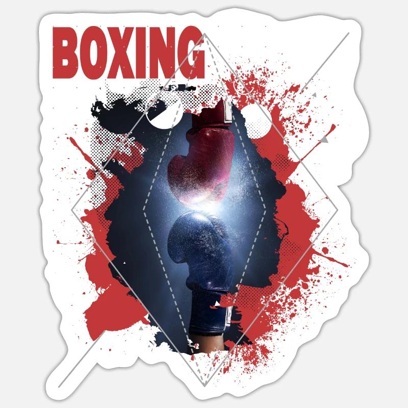 Boxen Boxing Boxer Boxhandschuhe Boxkampf Boxring Sticker Größe S (10 x 10 cm)