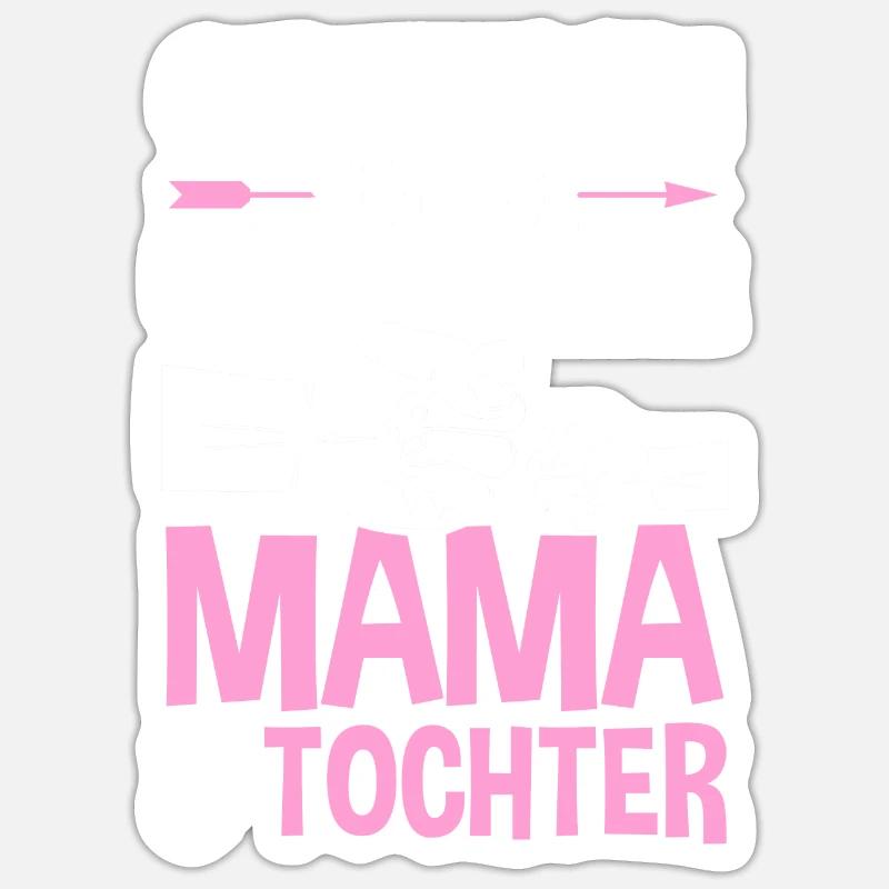 Mutter Muttertag Mama und Tochter Sticker Größe S (10 x 10 cm)