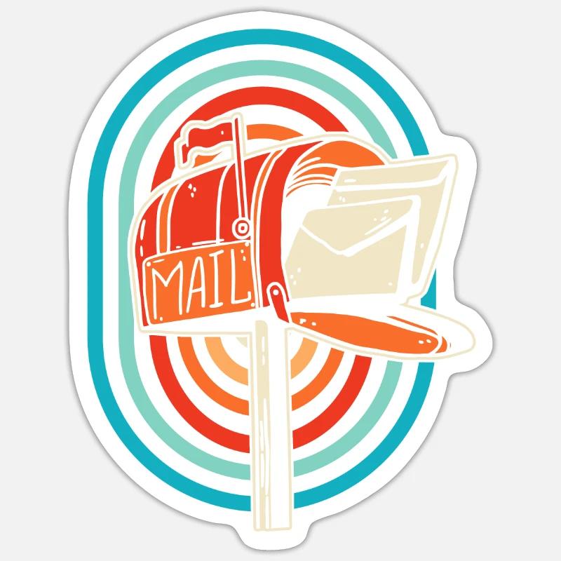 Postman Postman - Sticker size S (10 x 10 cm) - white matte