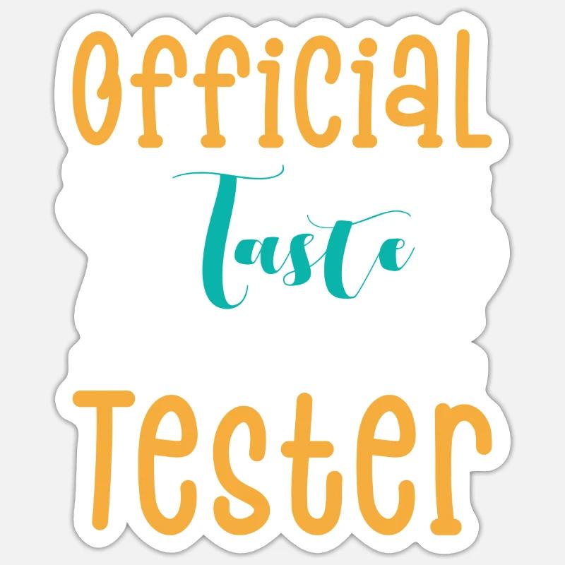 Plätzchen Official Taste Tester Weihnachtsgebäck - Sticker Größe S (10 x 10 cm) - Mattweiß
