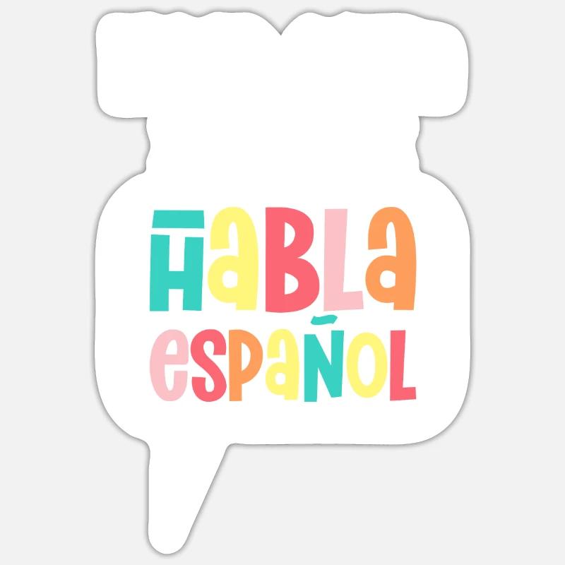Spanischlehrerin Maestra Bilinguale Lehrerin - Sticker Größe S (10 x 10 cm) - Mattweiß