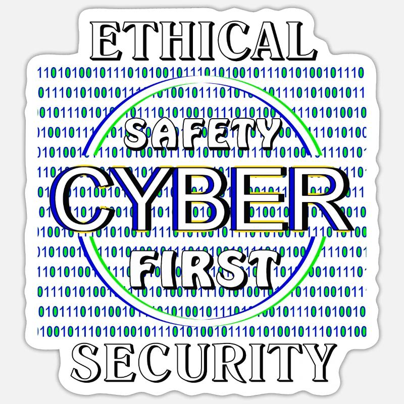 Ethical Cyber Security Sticker size S (10 x 10 cm)