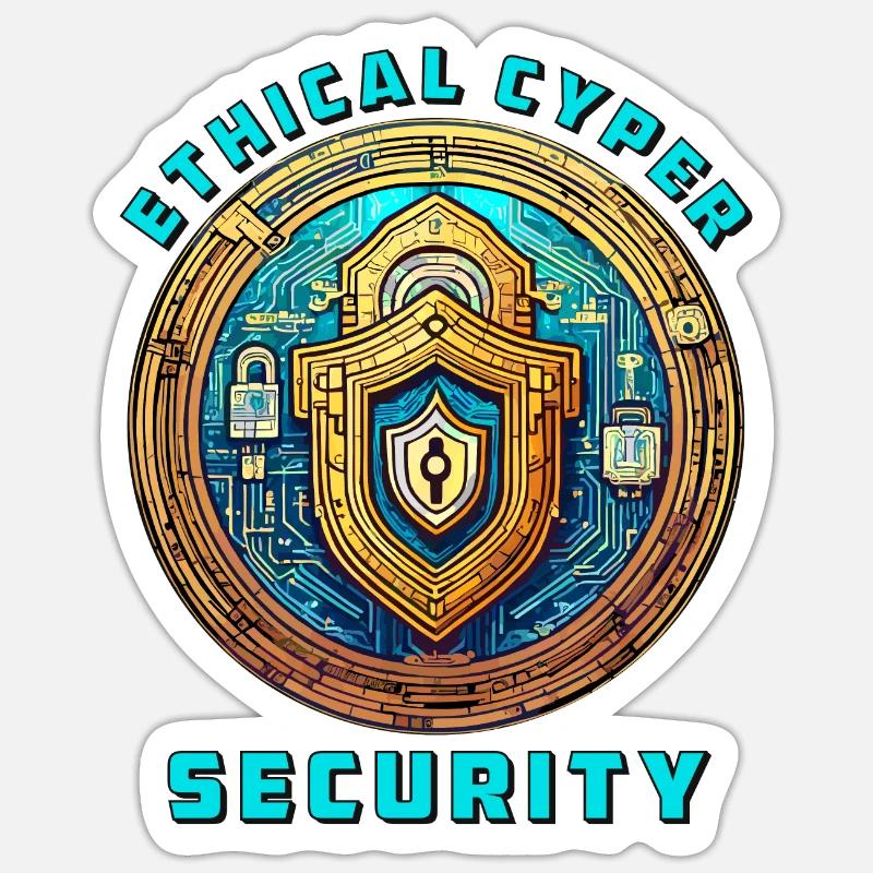 Ethical Cyber Security Sticker size S (10 x 10 cm)