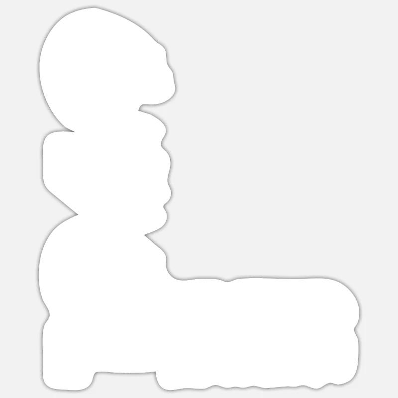 Édition limitée 1969 - Sticker taille S (10 x 10 cm) - blanc mat