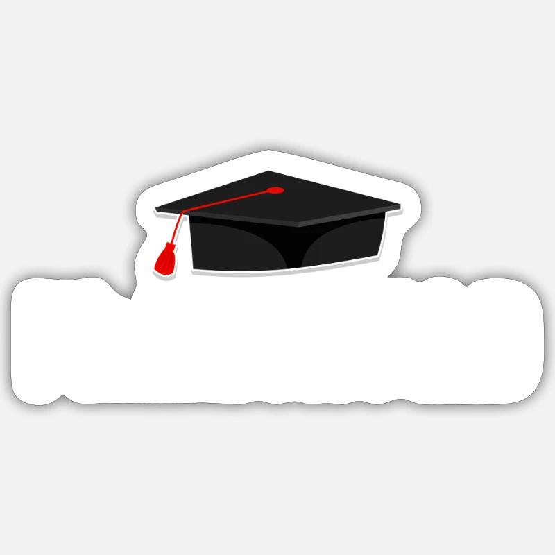 Ph.inished. Ph.d. Doctorate Master Bachelor Sticker size S (10 x 10 cm)