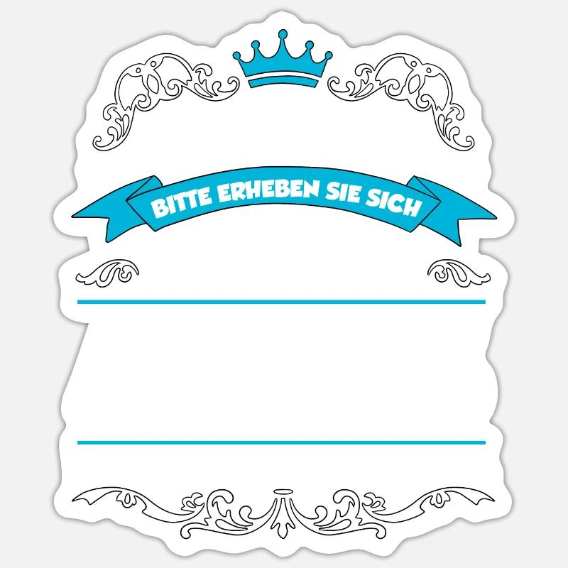 Mats Name Design - Sticker Größe S (10 x 10 cm) - Mattweiß