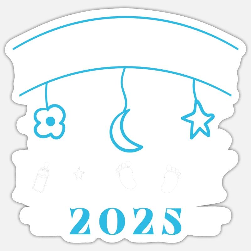 First Time Daddy 2025 Sticker size S (10 x 10 cm)