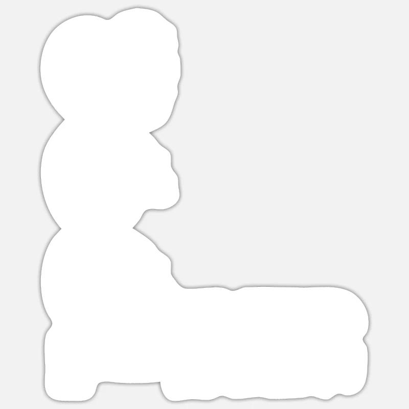 Édition limitée 1993 - Sticker taille S (10 x 10 cm) - blanc mat