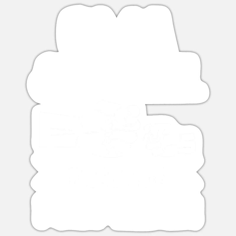 Oma Großmutter und Enkel - Sticker Größe S (10 x 10 cm) - Mattweiß