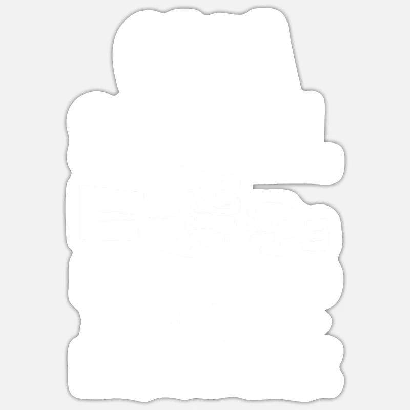 Oma Großmutter und Enkel - Sticker Größe S (10 x 10 cm) - Mattweiß