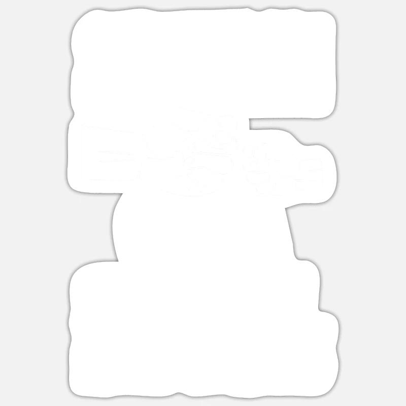 Oma Großmutter und Enkel - Sticker Größe S (10 x 10 cm) - Mattweiß