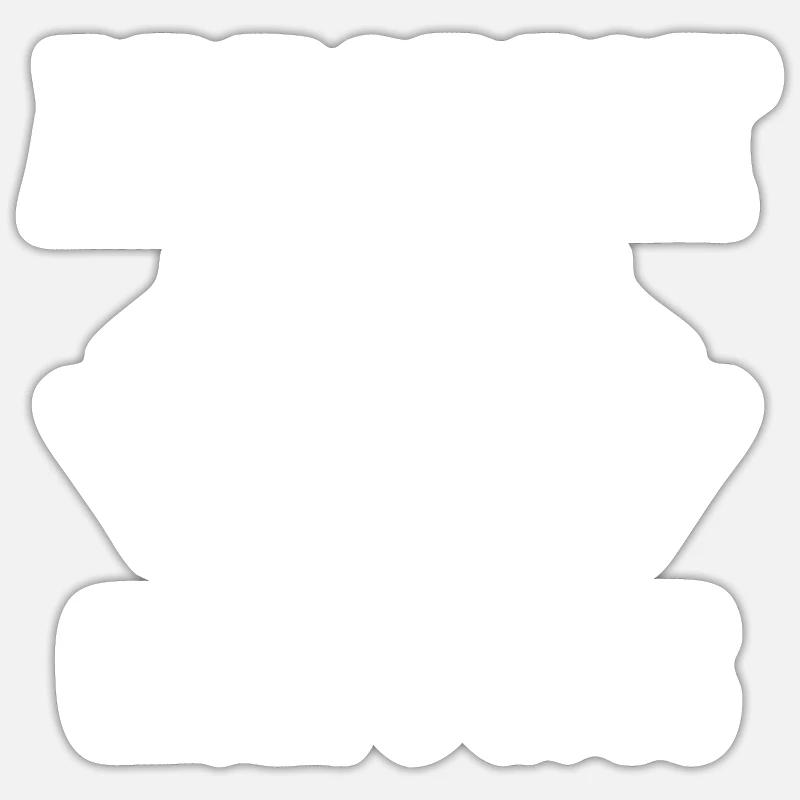 Bûcheron tronçonneuse arboriste - Sticker taille S (10 x 10 cm) - blanc mat