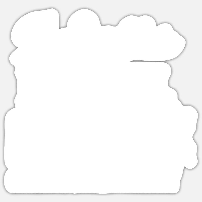 Lumberjack Chainsaw Arborist - Sticker size S (10 x 10 cm) - white matte