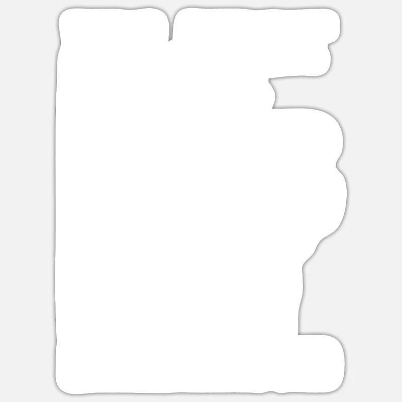 Bûcheron tronçonneuse arboriste - Sticker taille S (10 x 10 cm) - blanc mat