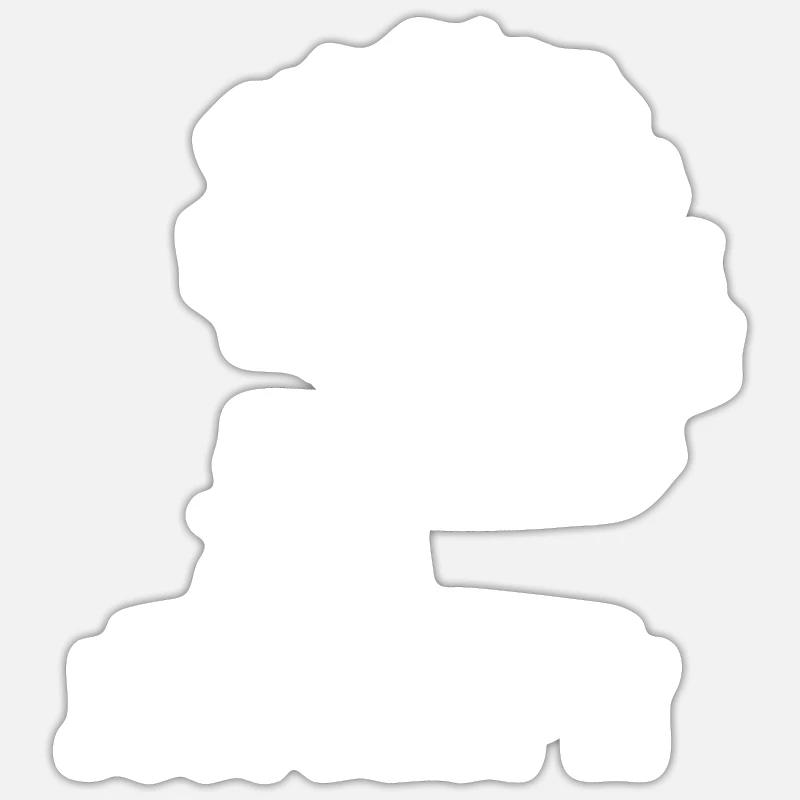 Lumberjack Chainsaw Arborist - Sticker size S (10 x 10 cm) - white matte