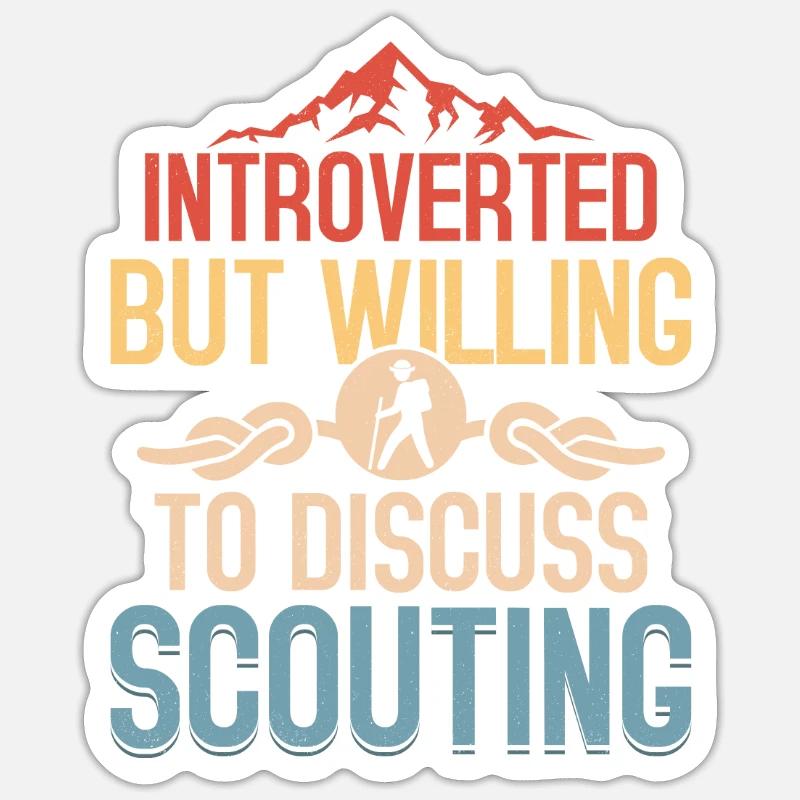 Scout Whisperer: Let's Talk Scouting - Sticker size S (10 x 10 cm) - white matte