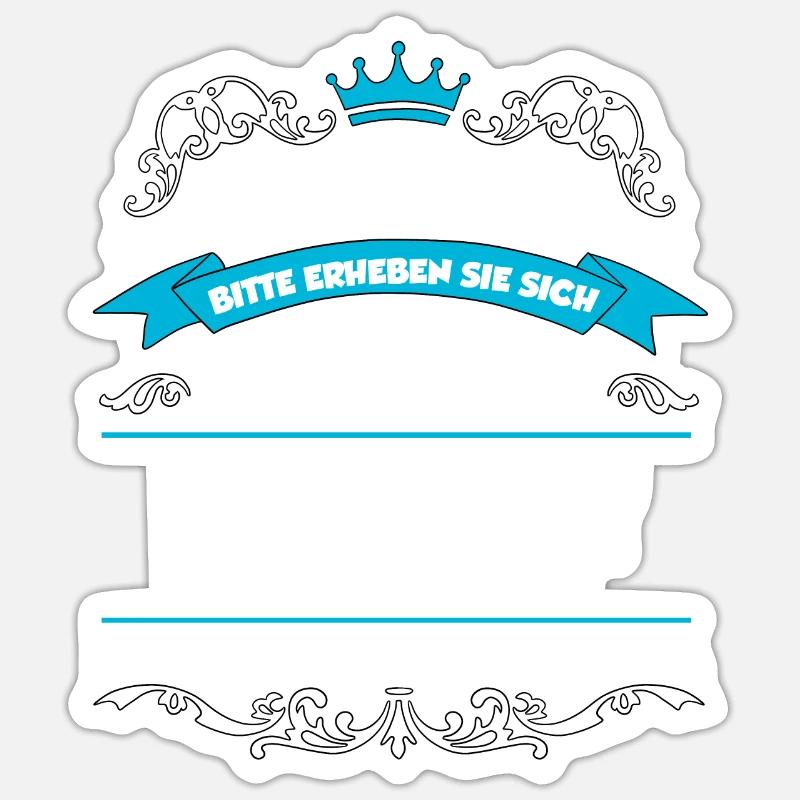 Ralf Name Design - Sticker Größe S (10 x 10 cm) - Mattweiß