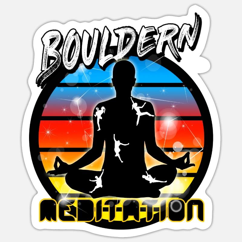 Bouldern Sticker Größe S (10 x 10 cm)