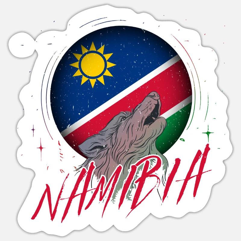 Namibia - Sticker size S (10 x 10 cm) - white matte