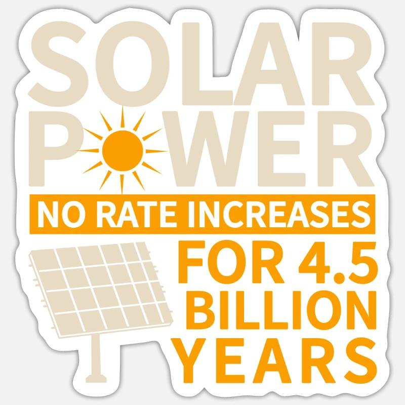 Solarmodul Solarenergie Solarstrom - Sticker Größe S (10 x 10 cm) - Mattweiß