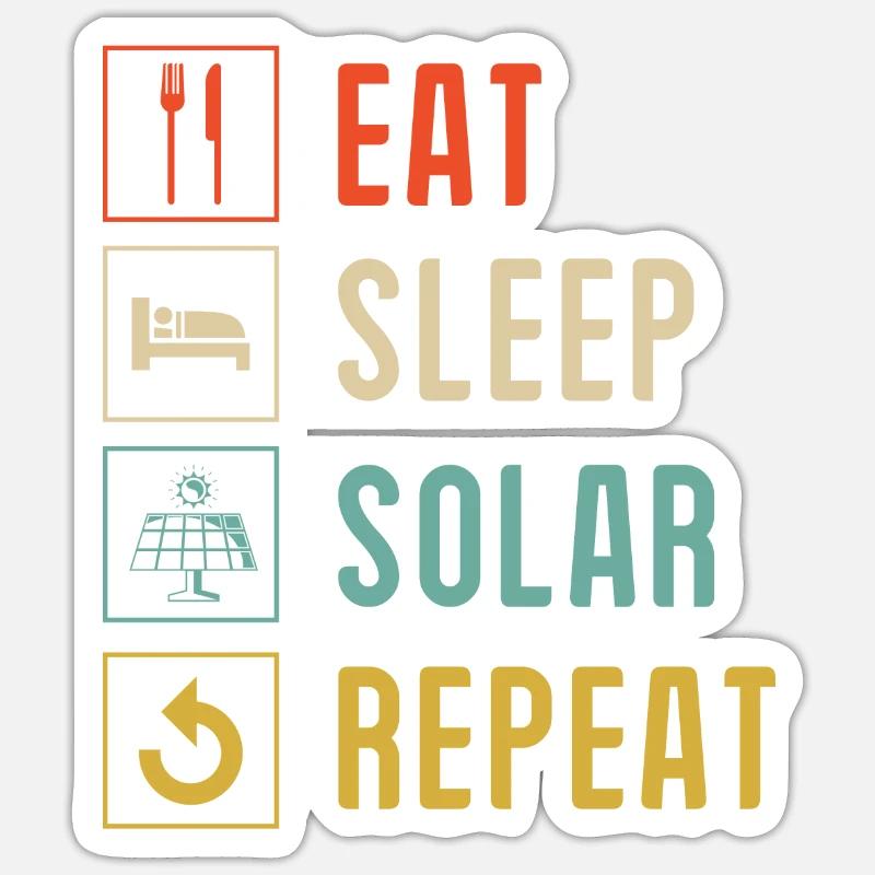 Solar Panel Solar Energy Solar Power Sticker size S (10 x 10 cm)