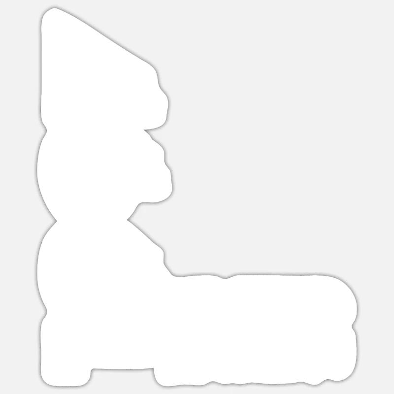 Édition limitée 1997 - Sticker taille S (10 x 10 cm) - blanc mat
