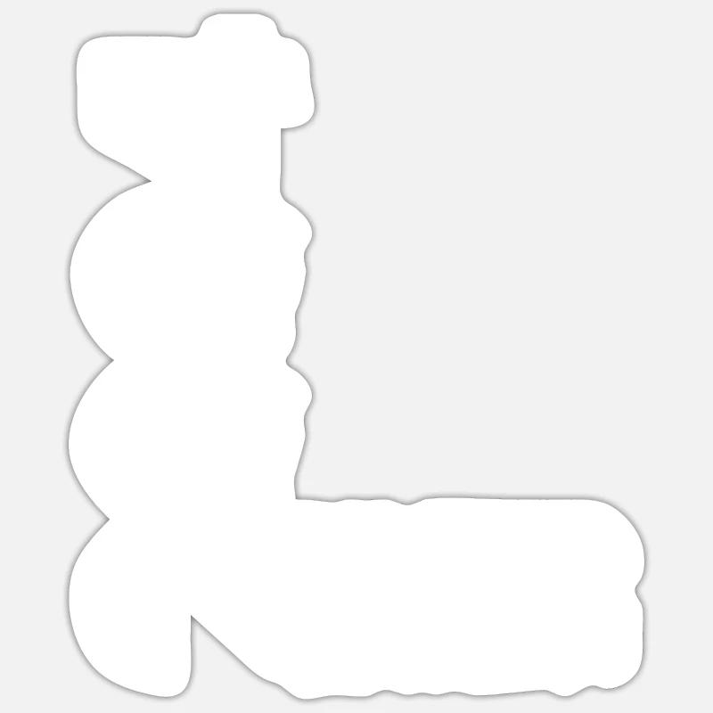 Édition limitée 2004 - Sticker taille S (10 x 10 cm) - blanc mat