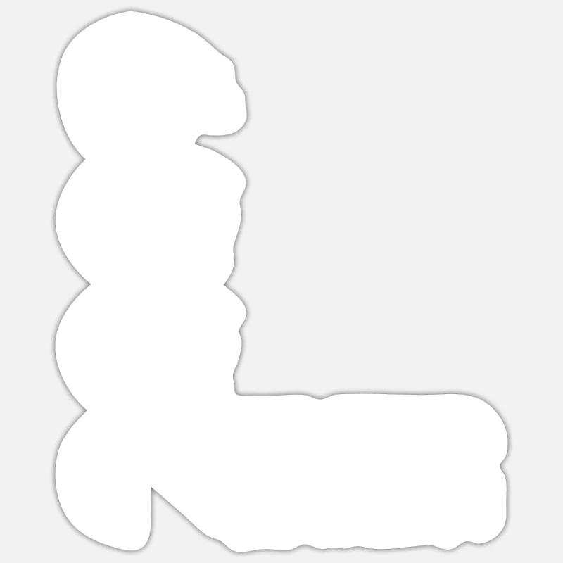 Édition limitée 2009 - Sticker taille S (10 x 10 cm) - blanc mat