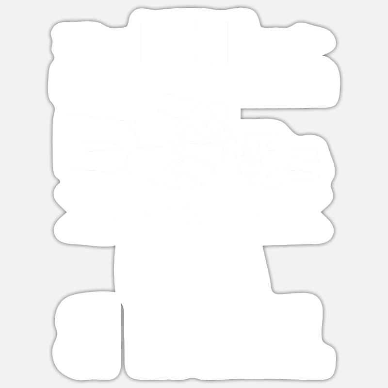 Oma Großmutter und Enkel - Sticker Größe S (10 x 10 cm) - Mattweiß