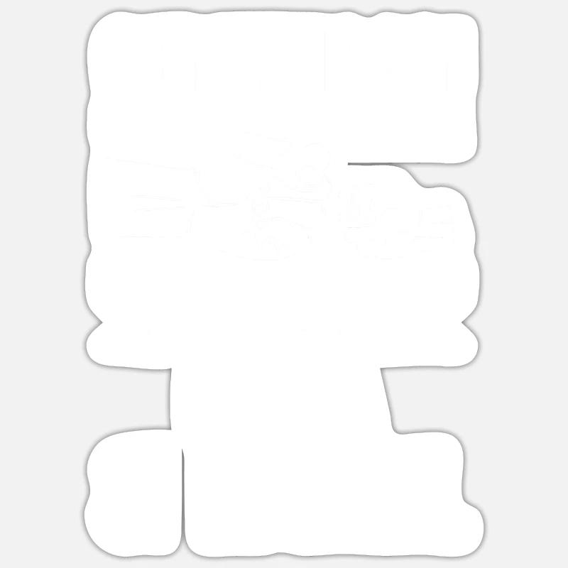 Oma Großmutter und Enkel - Sticker Größe S (10 x 10 cm) - Mattweiß