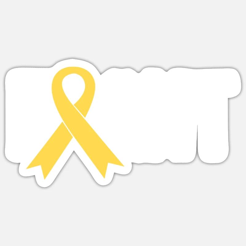 Bekämpfen Sie das Bewusstsein von Krebs bei Kinder Sticker Größe S (10 x 10 cm)