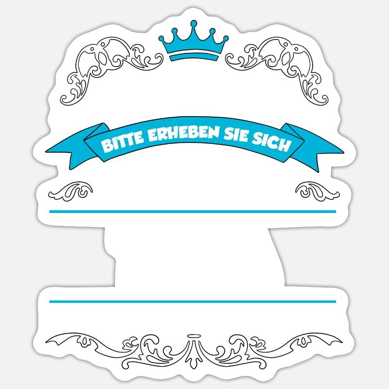 Tim Name Design - Sticker Größe S (10 x 10 cm) - Mattweiß
