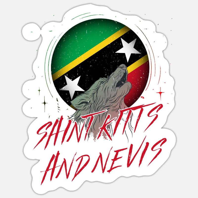 Saint Kitts and Nevis Sticker size S (10 x 10 cm)