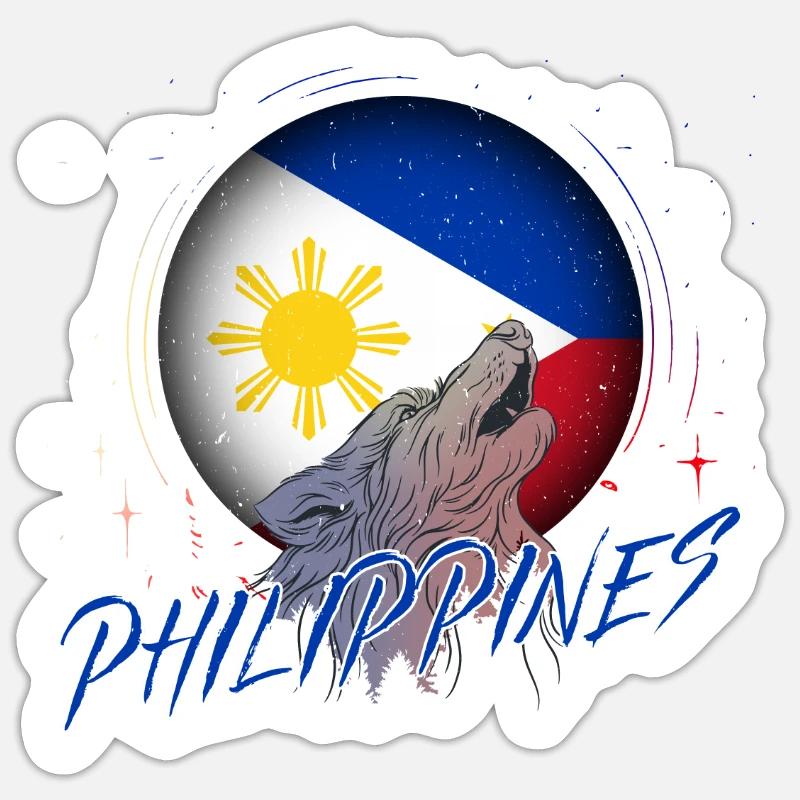 Philippines - Sticker size S (10 x 10 cm) - white matte