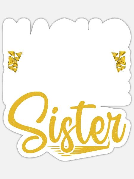 Middle Sister Gifts - Sticker Größe S (10 x 10 cm) - Mattweiß