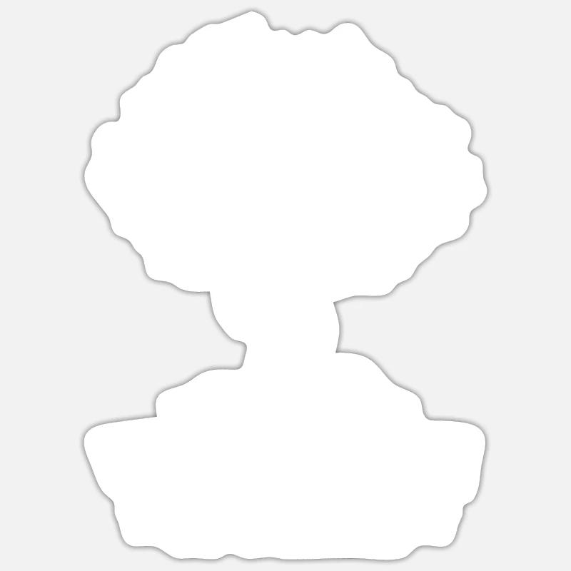 Bûcheron tronçonneuse arboriste - Sticker taille S (10 x 10 cm) - blanc mat
