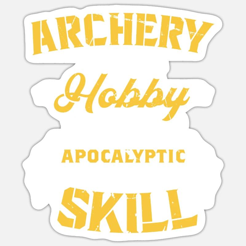 Archery Archery Bow - Sticker size S (10 x 10 cm) - white matte