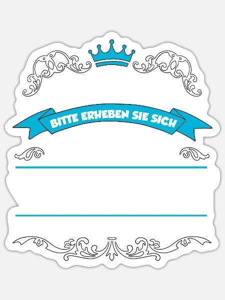 Vincent Name Design - Sticker Größe S (10 x 10 cm) - Mattweiß