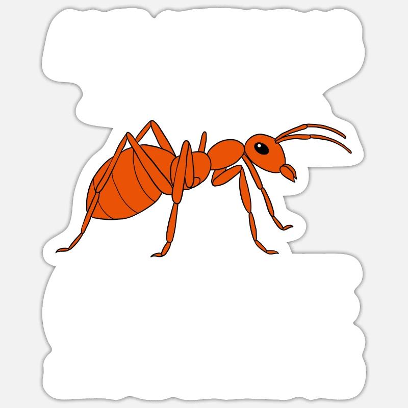 Fourmis fourmilières d’élevage de fourmis - Sticker taille S (10 x 10 cm) - blanc mat