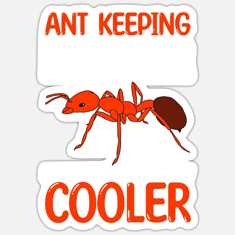 Fourmis fourmilières d’élevage de fourmis - Sticker taille S (10 x 10 cm) - blanc mat