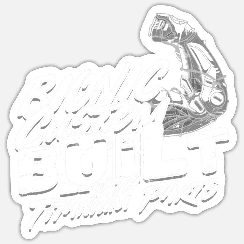 Bionic custom built Knee Surgery Sticker size S (10 x 10 cm)