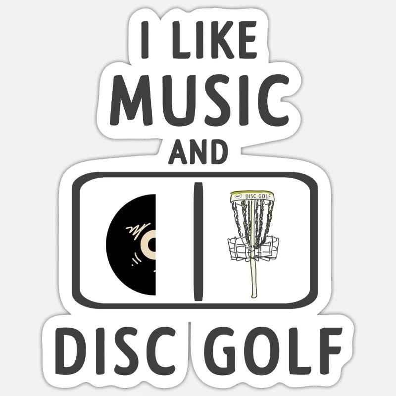 Disc golf Sticker taille S (10 x 10 cm)