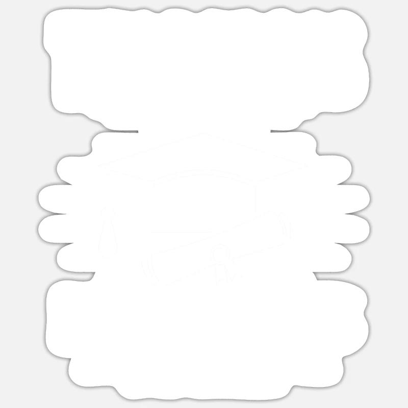 Master Etudes Master - Sticker taille S (10 x 10 cm) - blanc mat