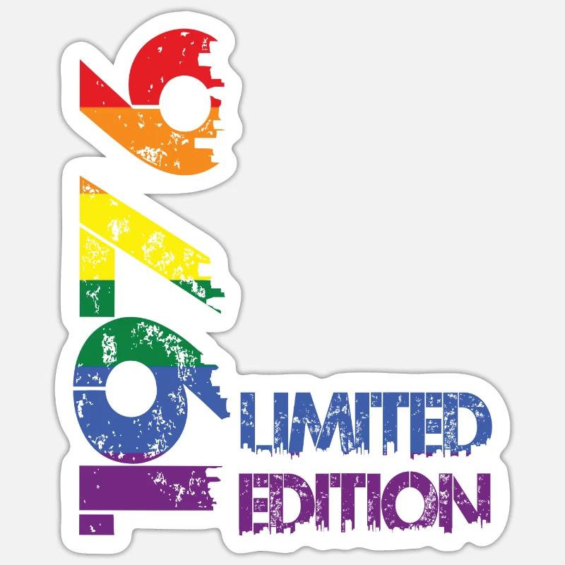 Limited Edition 1976 - Sticker Größe S (10 x 10 cm) - Mattweiß