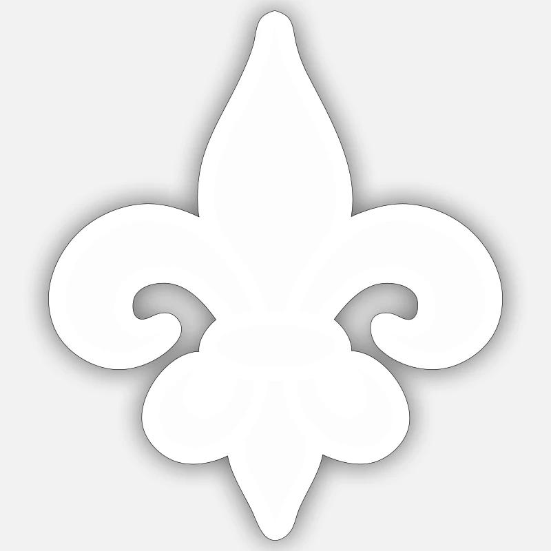 King's Fleur de lis Logo Sticker size S (10 x 10 cm)