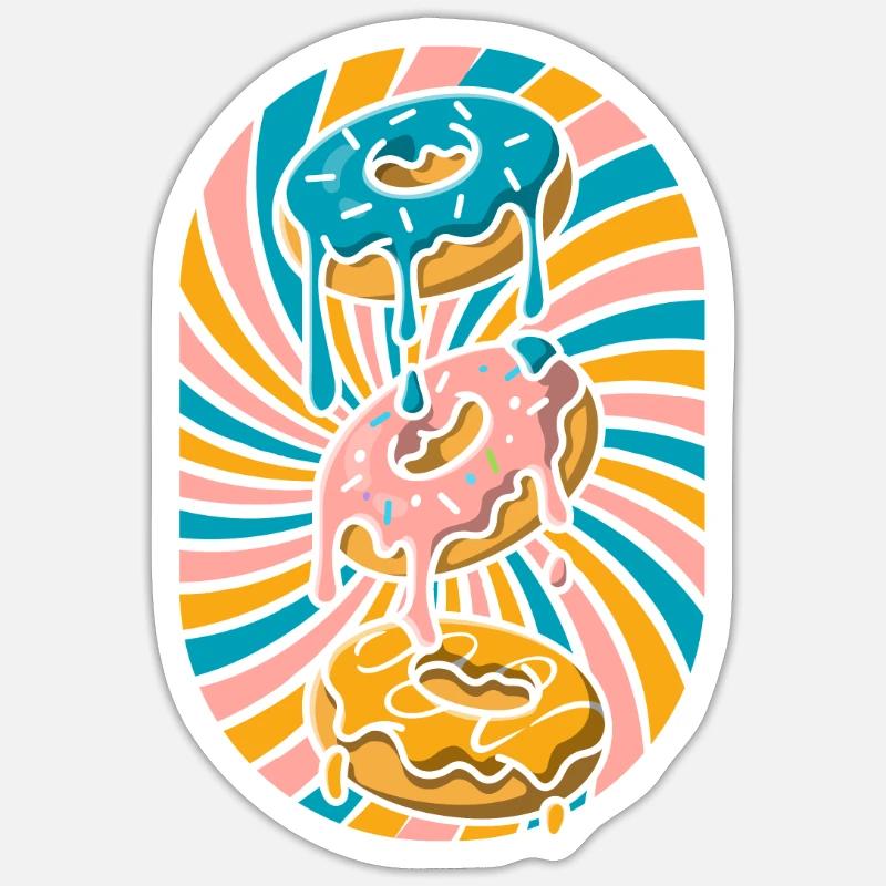 Doughnut Sticker size S (10 x 10 cm)