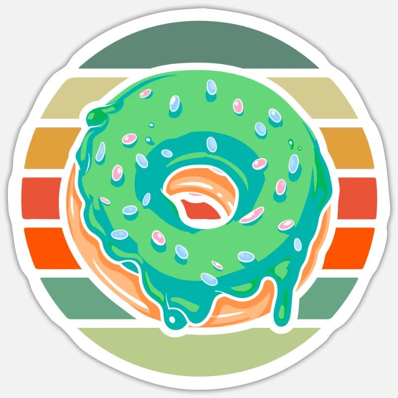 Doughnut Sticker size S (10 x 10 cm)