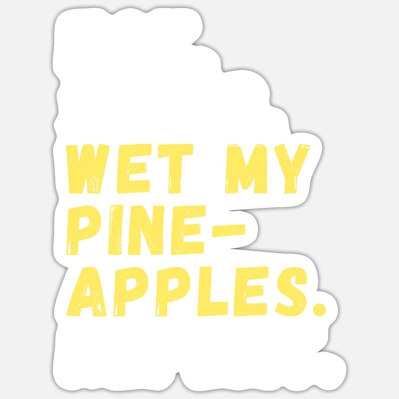 Hobby farmer pineapple cultivation - Sticker size S (10 x 10 cm) - white matte