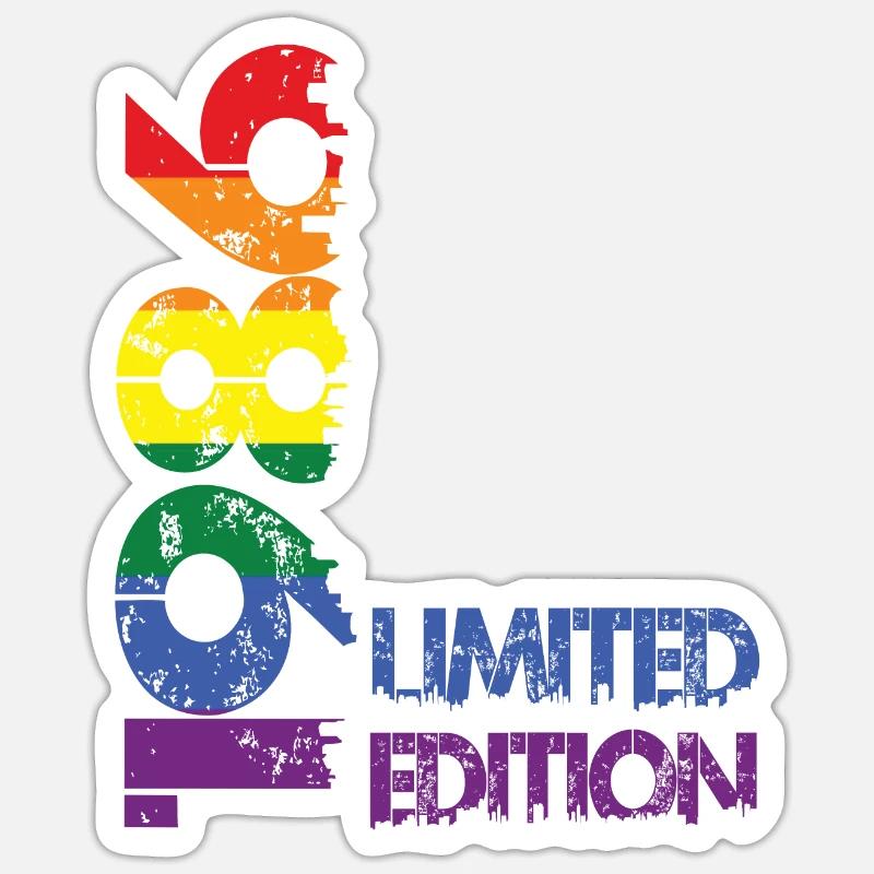 Édition limitée 1986 - Sticker taille S (10 x 10 cm) - blanc mat